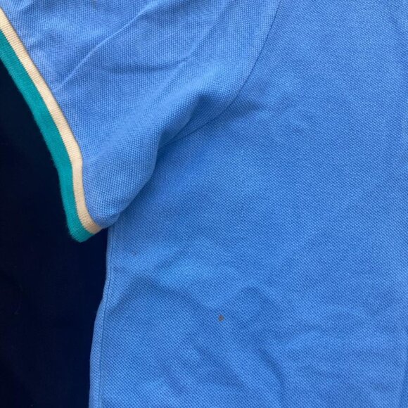 Burberry Brit Men’s Sky Blue Short Sleeve Polo 100% Cotton Embroidered Logo XXL - Picture 14 of 17